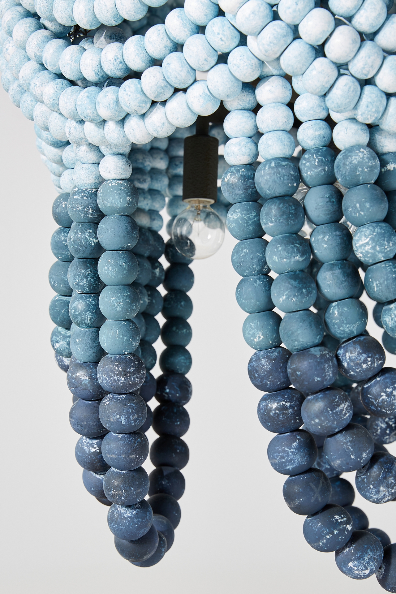 Aquamarine Beaded Chandelier