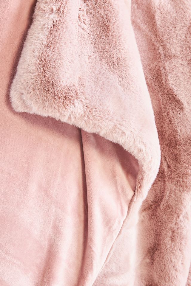 Sophie Faux Fur Throw Blanket | Anthropologie