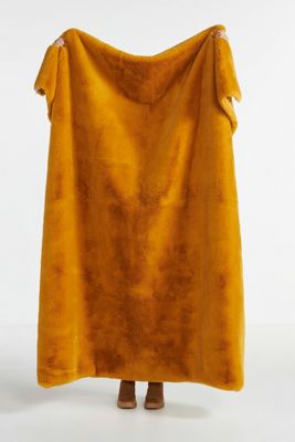 Sophie Faux-Fur Throw Blanket
