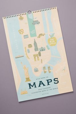 Rifle Paper Co. City Maps 2020 Calendar