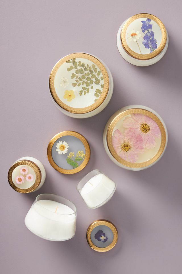 Floral Press Candle #1