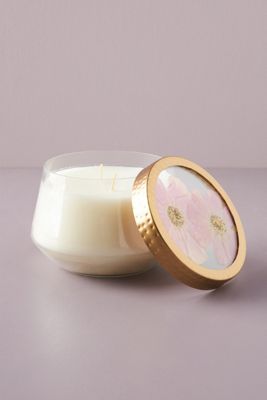 Floral Press Candle