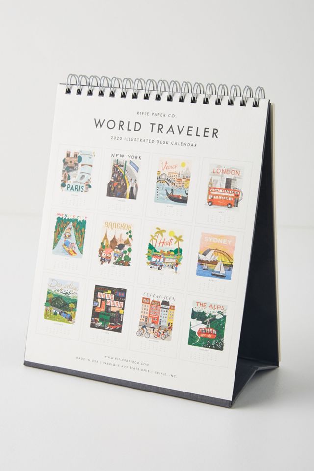 Rifle Paper Co. World Traveler 2020 Desk Calendar #1