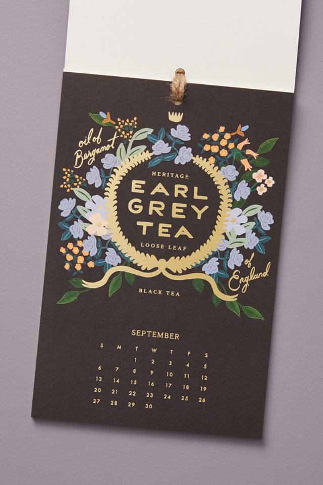 Rifle Paper Co. Tea & Coffee 2020 Hanging Calendar #1