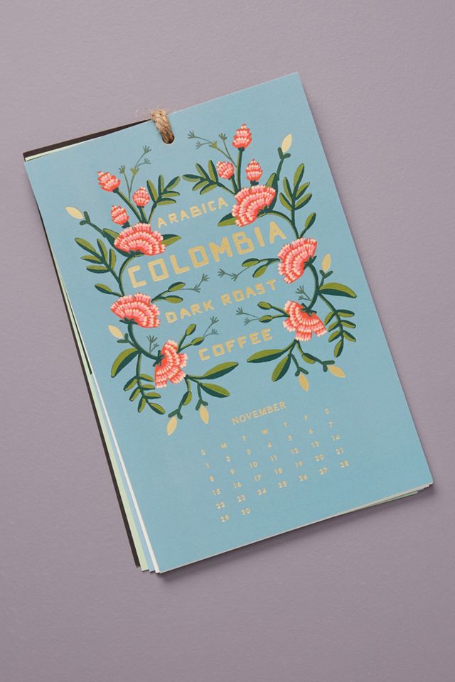Rifle Paper Co. Tea & Coffee 2020 Hanging Calendar #2