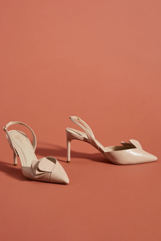 Guilhermina Ruffled Slingback Heels #1