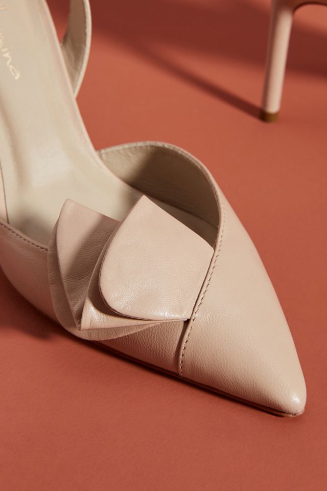 Guilhermina Ruffled Slingback Heels #2