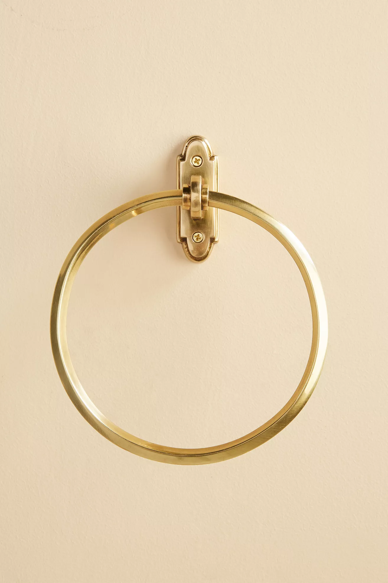 Raina Brass Towel Ring
