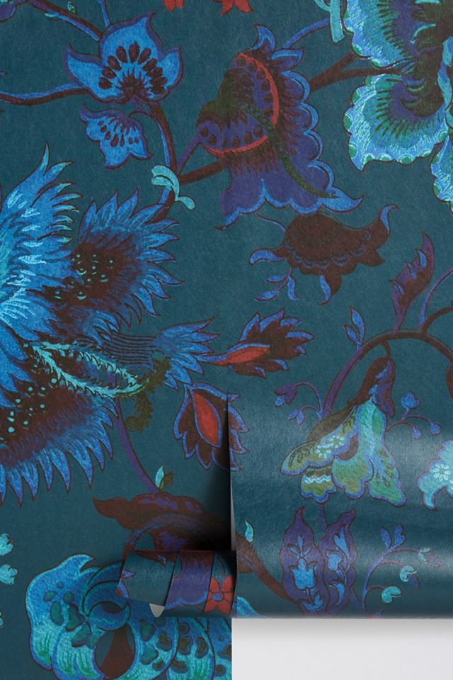 House of Hackney Majorelle Flora Petrol Wallpaper #1