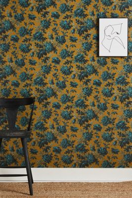 House of Hackney Opia Floral Bronze Wallpaper