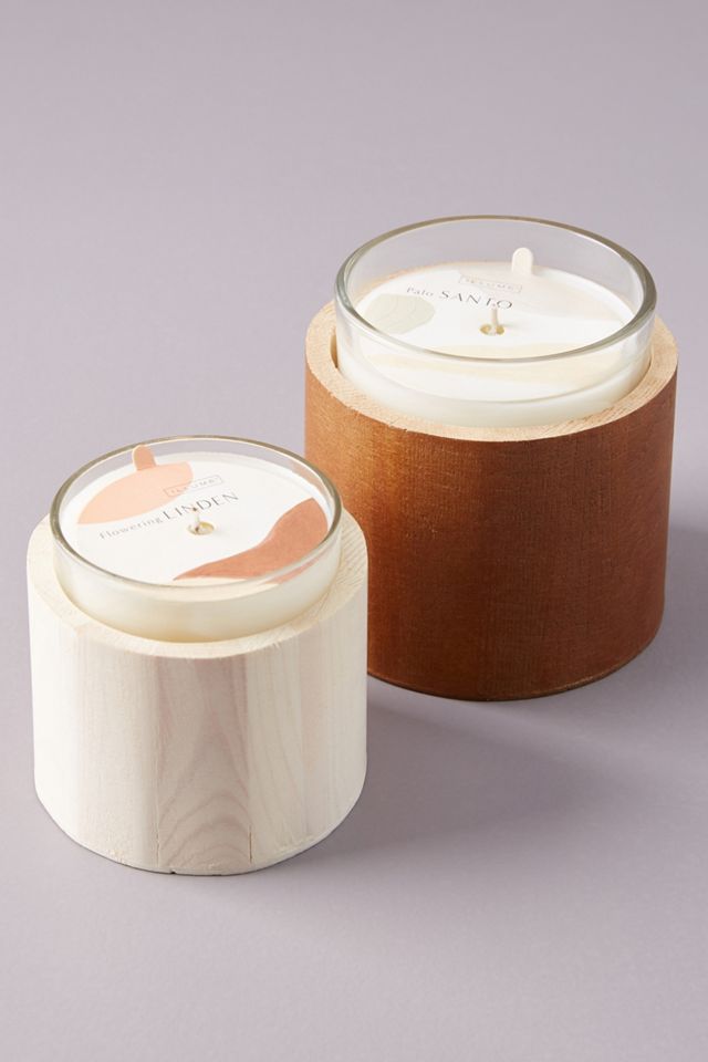 Meditation Wooden Candle #1