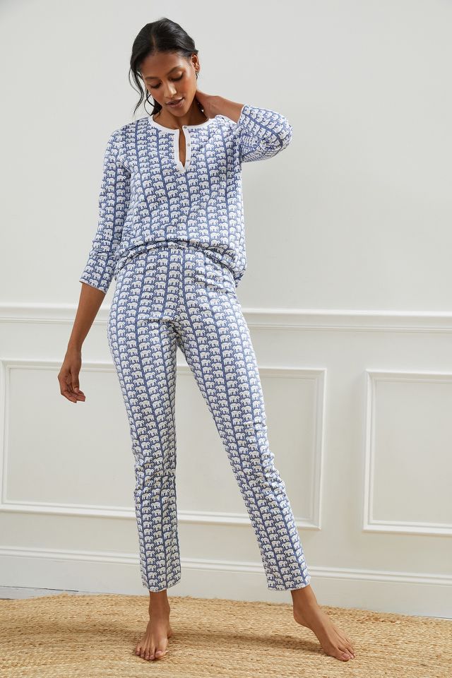 Roller Rabbit Elephant Pajama Set