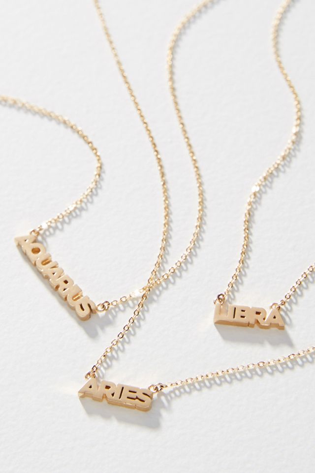 Zodiac 14K Gold-Plated Necklace #3
