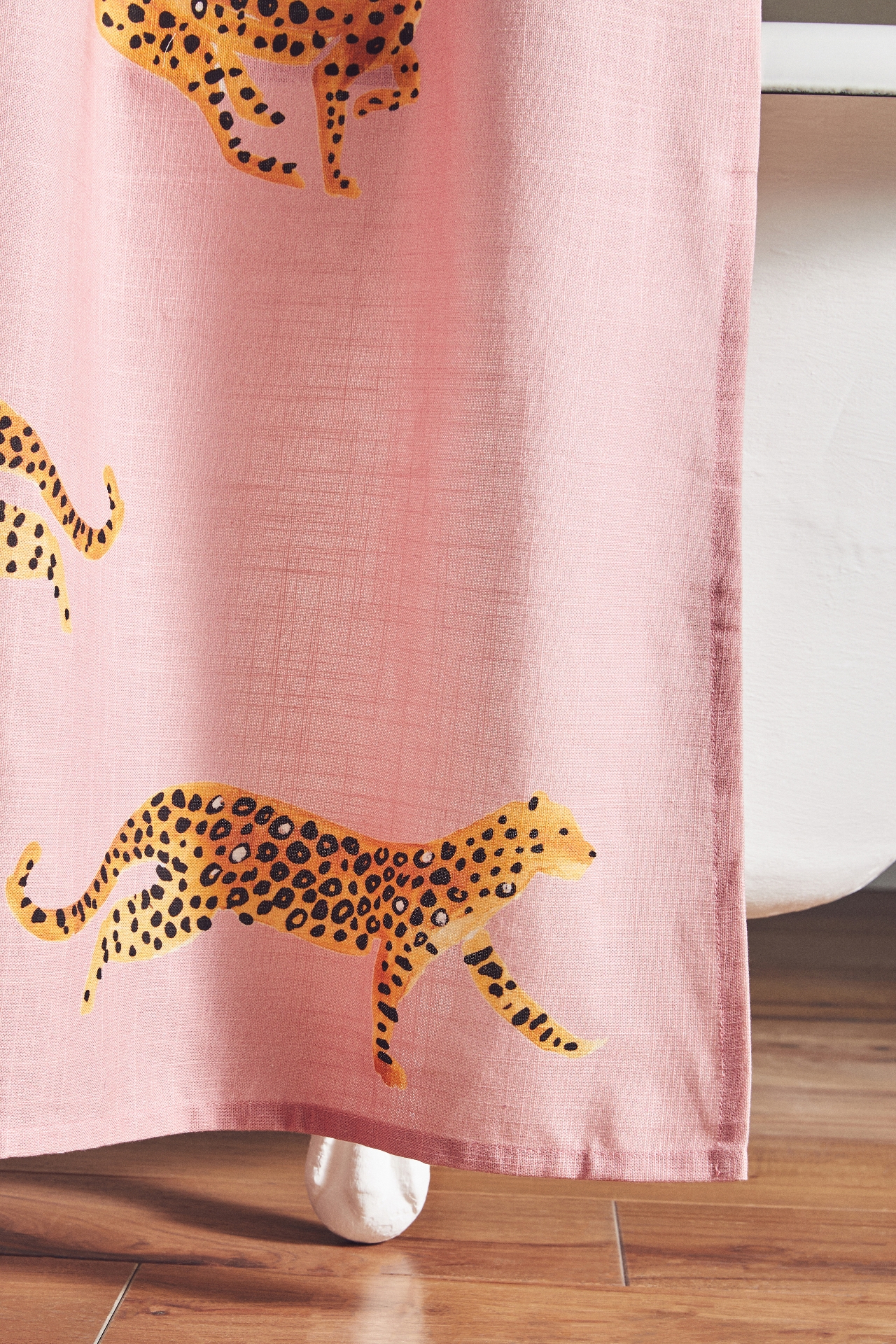 Leopard Organic Cotton Shower Curtain