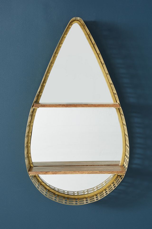 Nessa Mirrored Shelving Unit #1
