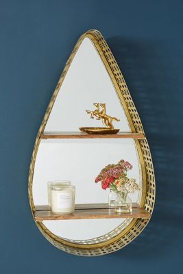 Nessa Mirrored Shelving Unit