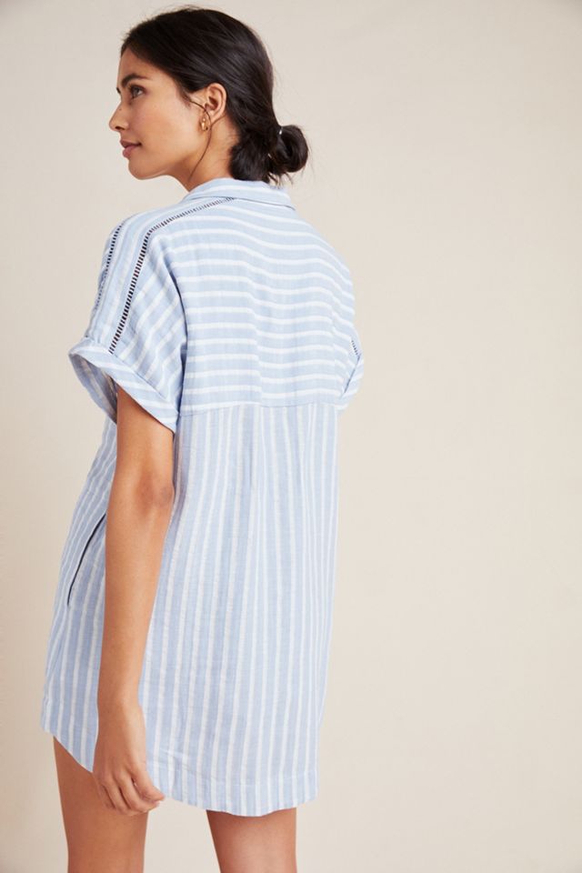 Tara Striped Sleep Shirtdress #1
