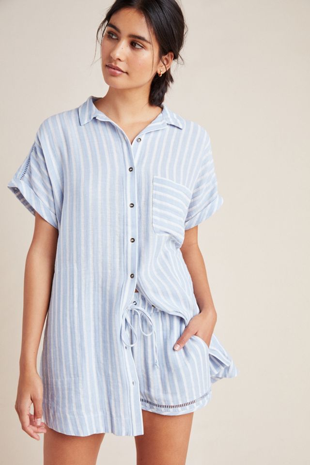 Tara Striped Sleep Shirtdress #3