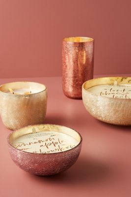Craquelle Glass Candle