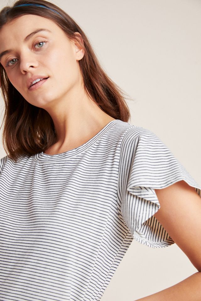 Flutter-Sleeved Tee Dress #1