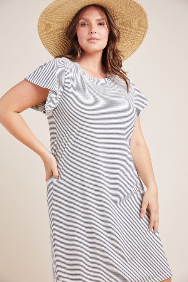 Flutter-Sleeved Tee Dress #6