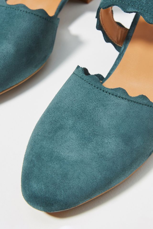 Klub Nico Rubi Scalloped Slingback Heels #2