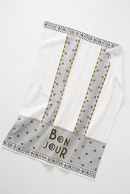 Bistro Tile Bonjour Dish Towel