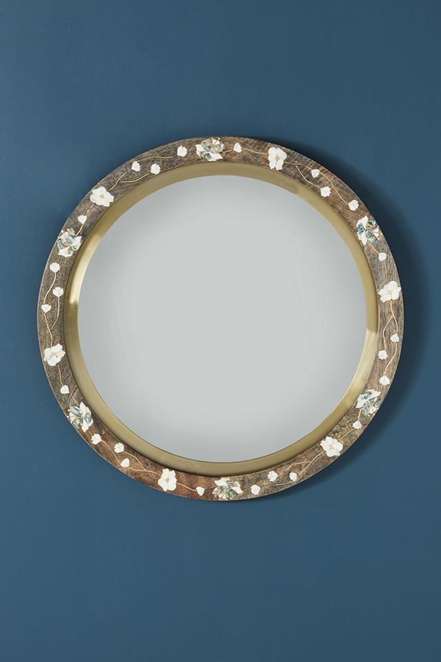 Abigail Floral Inlay Mirror #1