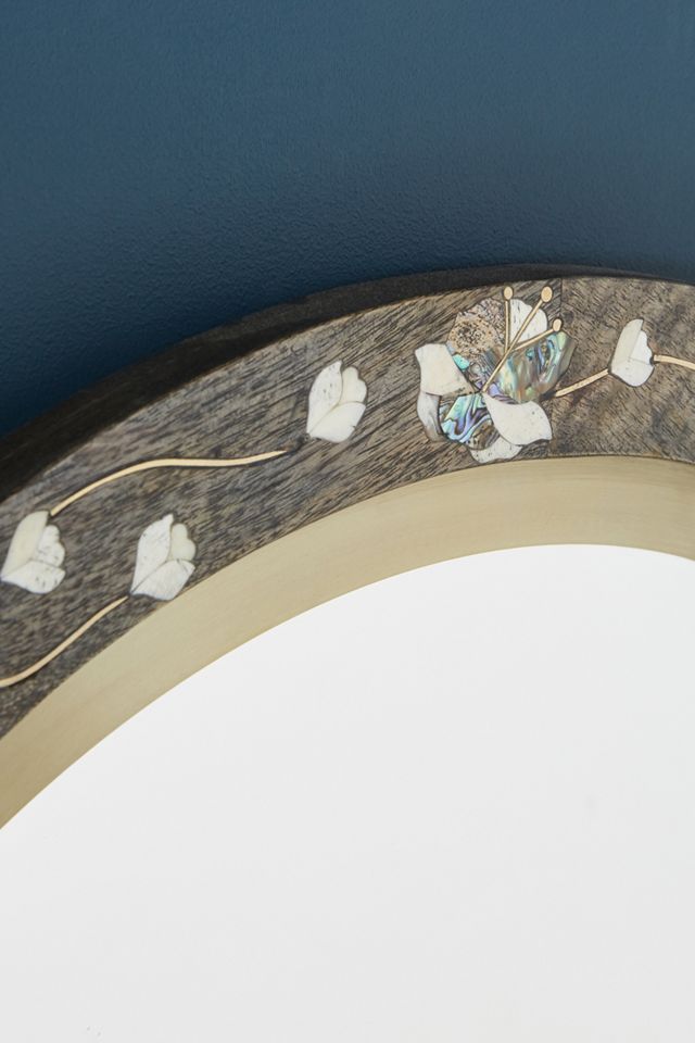 Abigail Floral Inlay Mirror #2