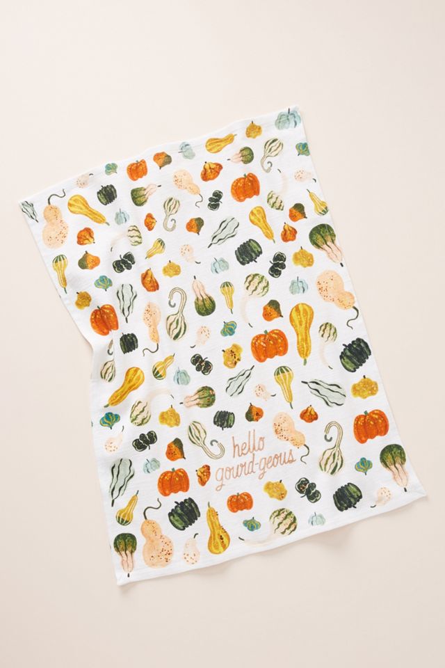 Quill & Fox Hello Gourd-Geous Dish Towel