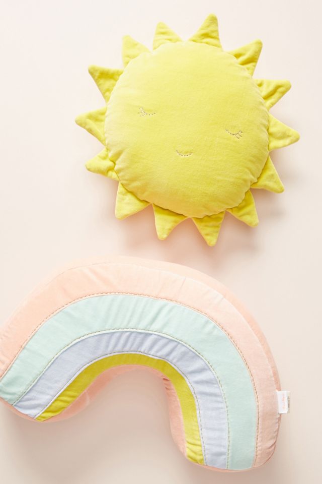 Meri Meri Sunshine Rainbow Velvet Cushion #1