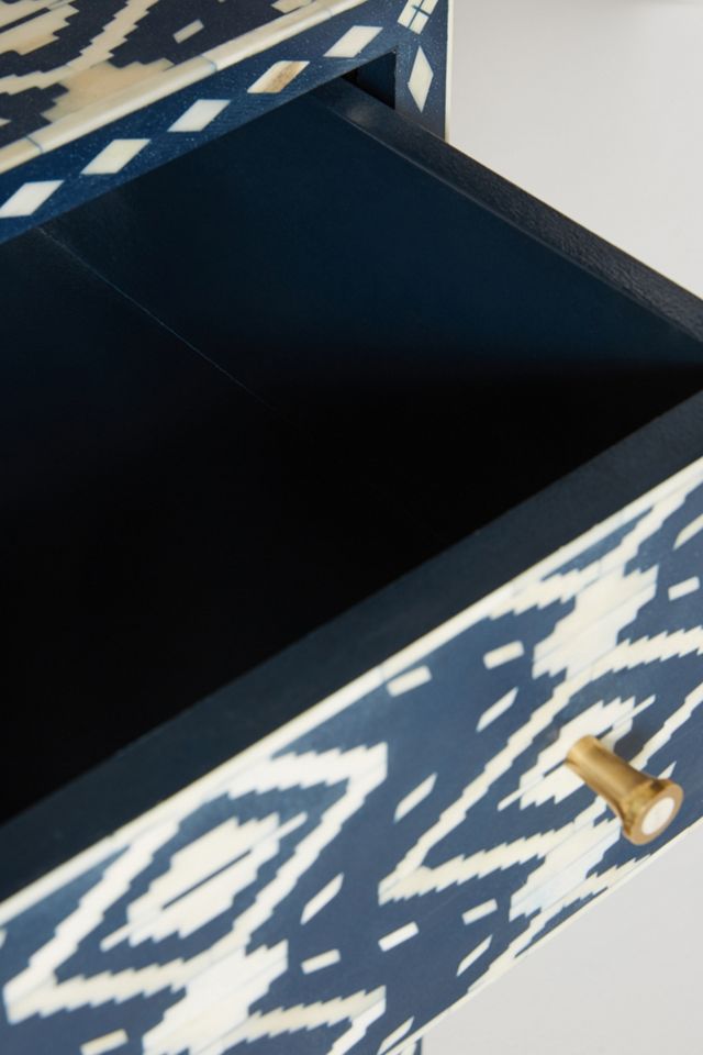 Ikat Inlay Entryway Cabinet #5
