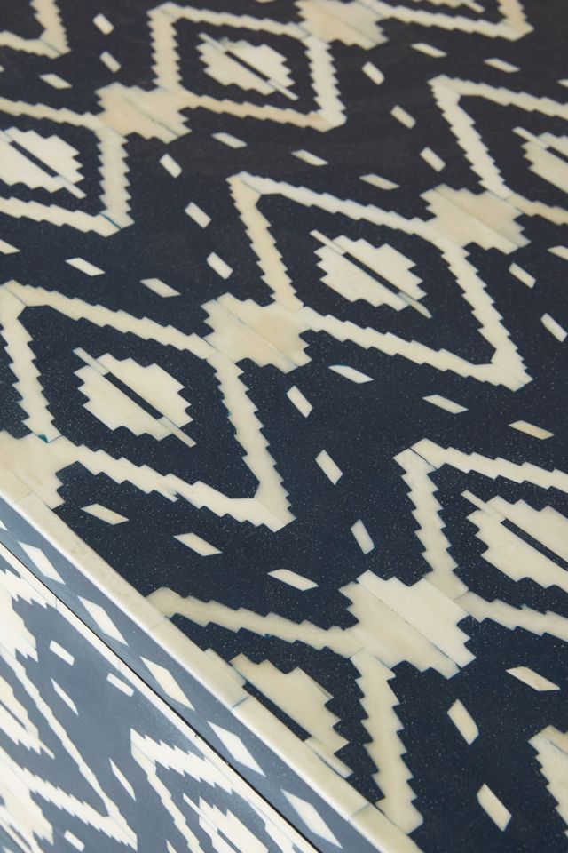 Ikat Inlay Entryway Cabinet #6