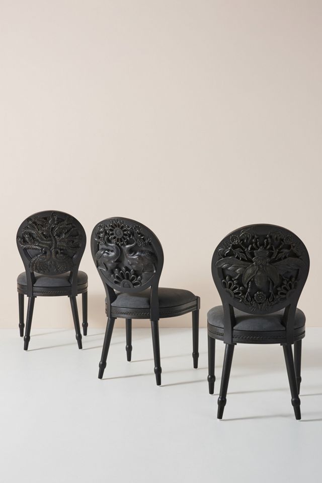 Handcarved Queen Bee Dining Chair #8