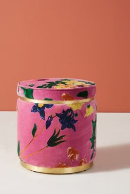 Velvet Floret Stool