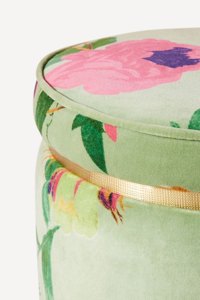 Velvet Floret Stool #2