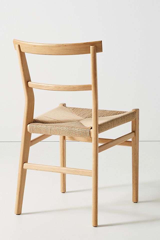 Oak Farmhouse Dining Chair Anthropologie, Farmhouse Wooden Chairs With Arms