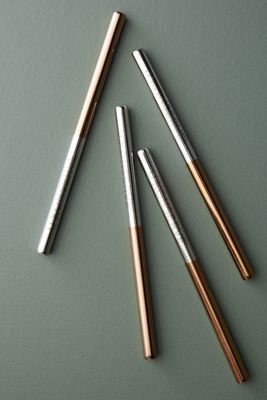 U Konserve Copper-Dipped Reusable Straws, Set of 4