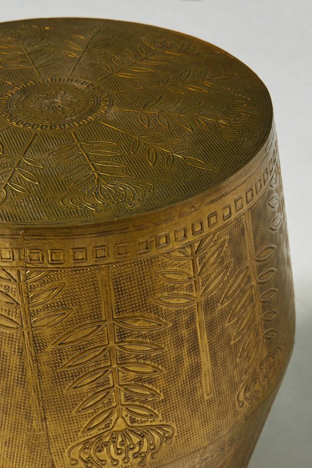 Embossed Drum Side Table #2