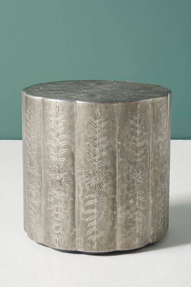 Embossed Scalloped Side Table | Anthropologie UK