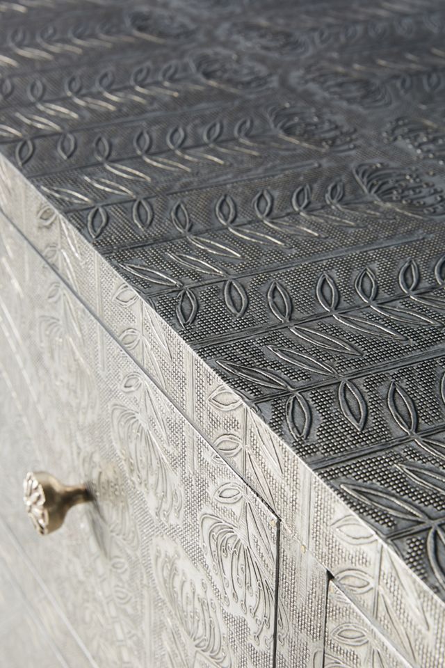 Hand-Embossed Lotus Six-Drawer Dresser | AnthroHome