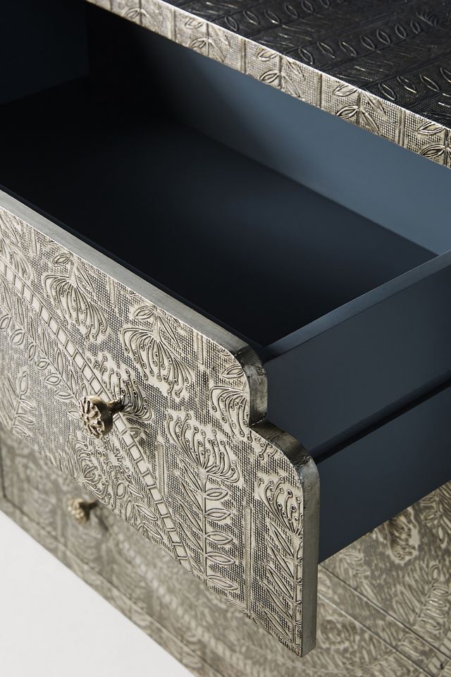 Hand-Embossed Lotus Six-Drawer Dresser | AnthroHome