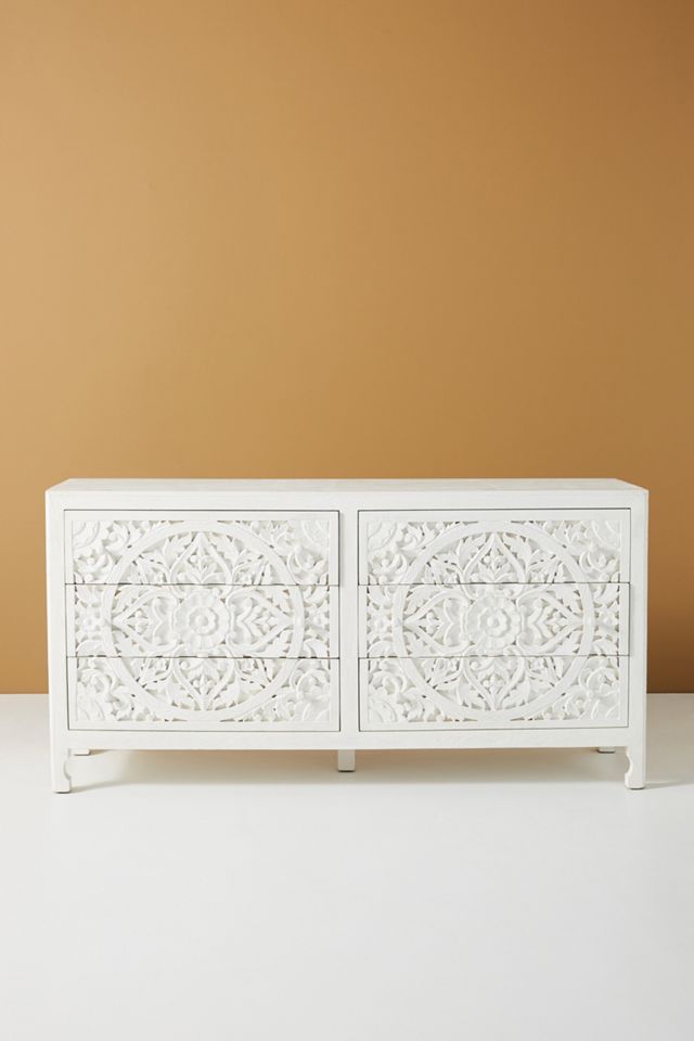 Handcarved Lombok Six-Drawer Dresser #1