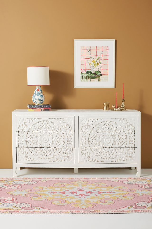 Anthropologie carved deals dresser