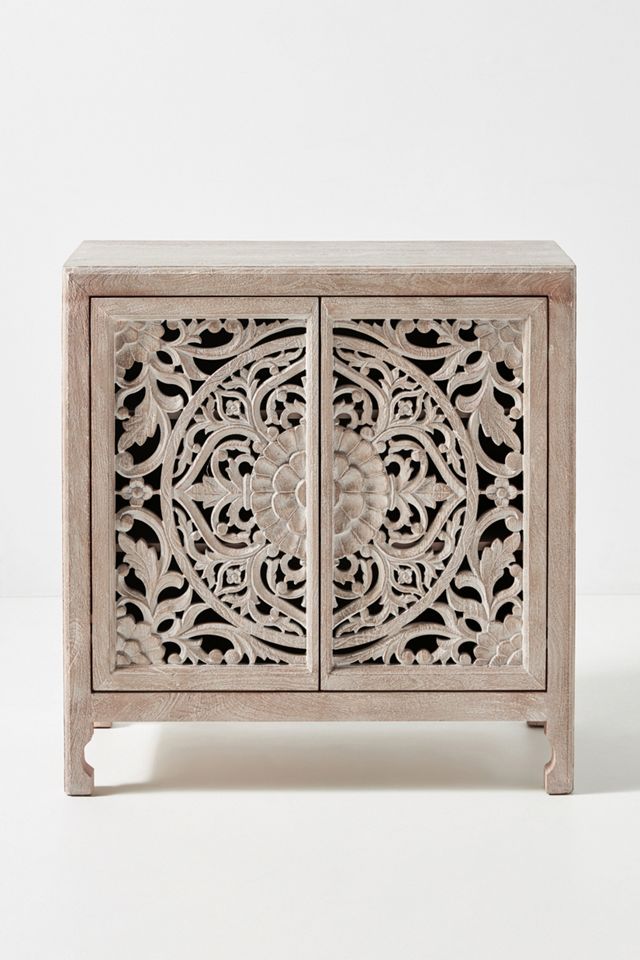 Handcarved Lombok Entryway Cabinet #1