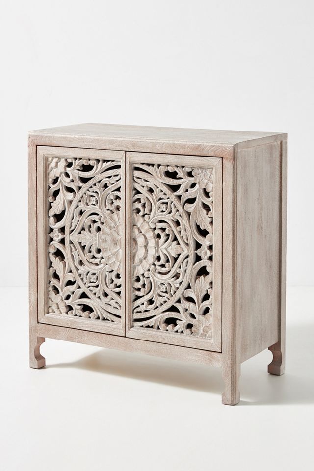 Handcarved Lombok Entryway Cabinet #2
