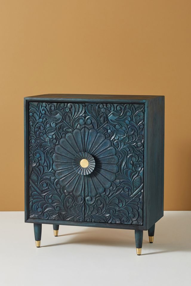 Handcarved Gulliver Entryway Cabinet #2