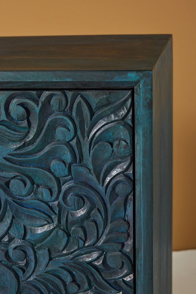 Handcarved Gulliver Entryway Cabinet #5