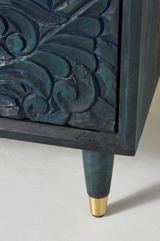 Handcarved Gulliver Entryway Cabinet #6