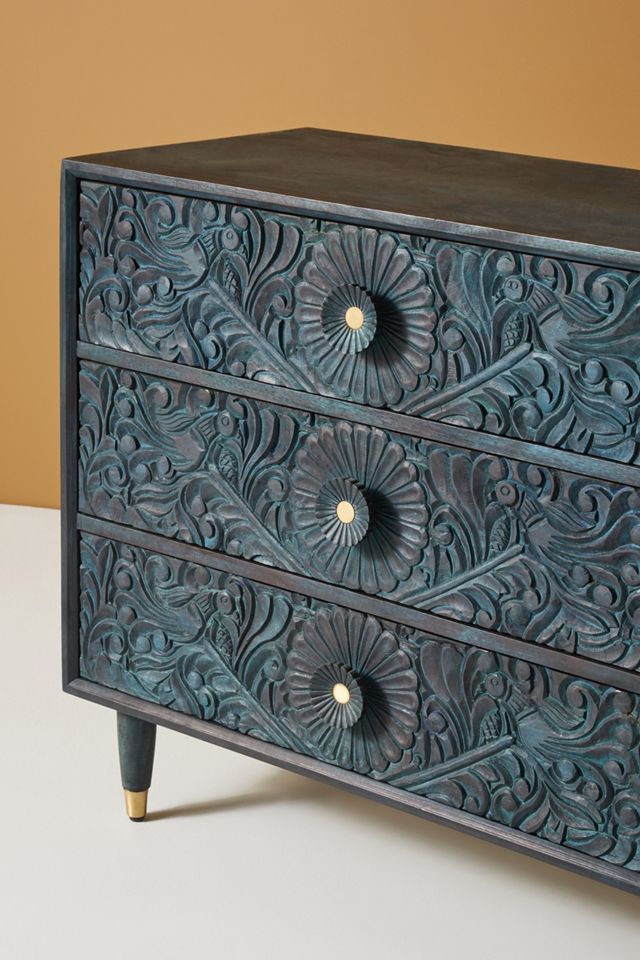 Handcarved Gulliver Six-Drawer Dresser #3